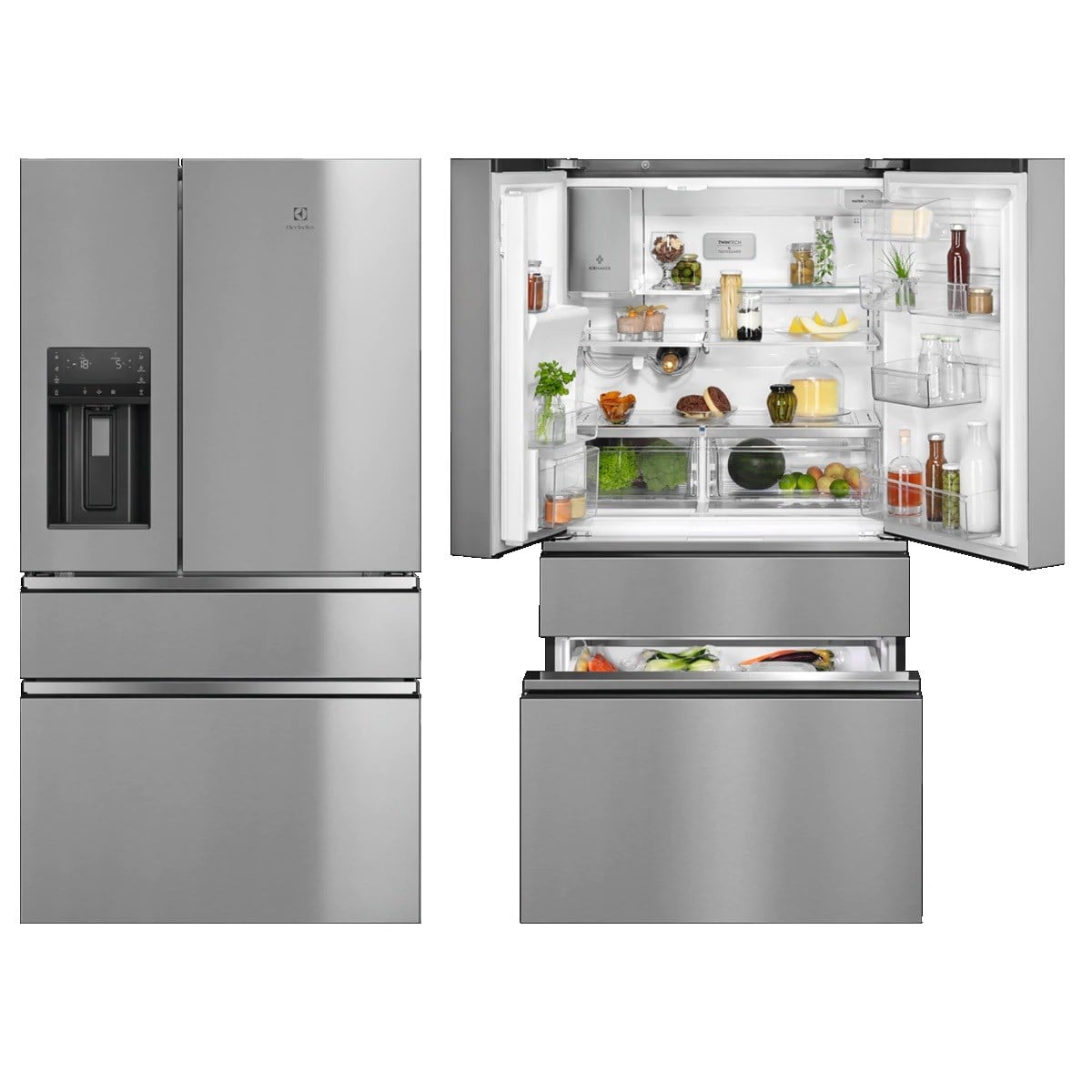 Electrolux Llı9vf54x0 4 Kapılı 681 lt Gardırop Tipi Su Ve Buz Pınarlı Wi-fi Buzdolabı 