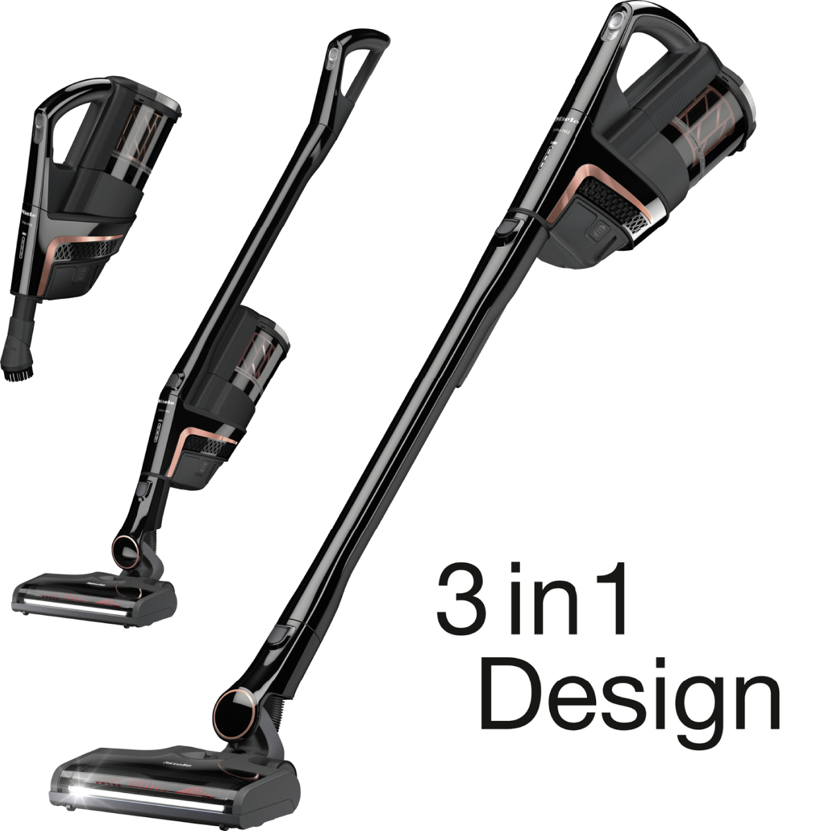 Miele Triflex HX2 Cat & Dog Siyah Dik Süpürge