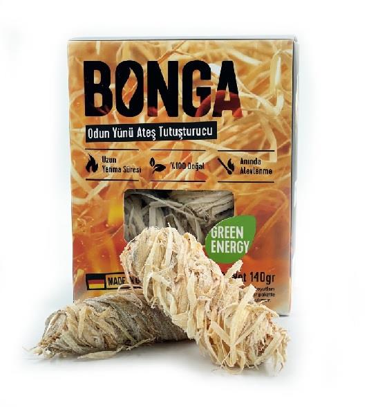 Bonga 140gr Odun Yünü Ateş Tutuşturucu 10lu