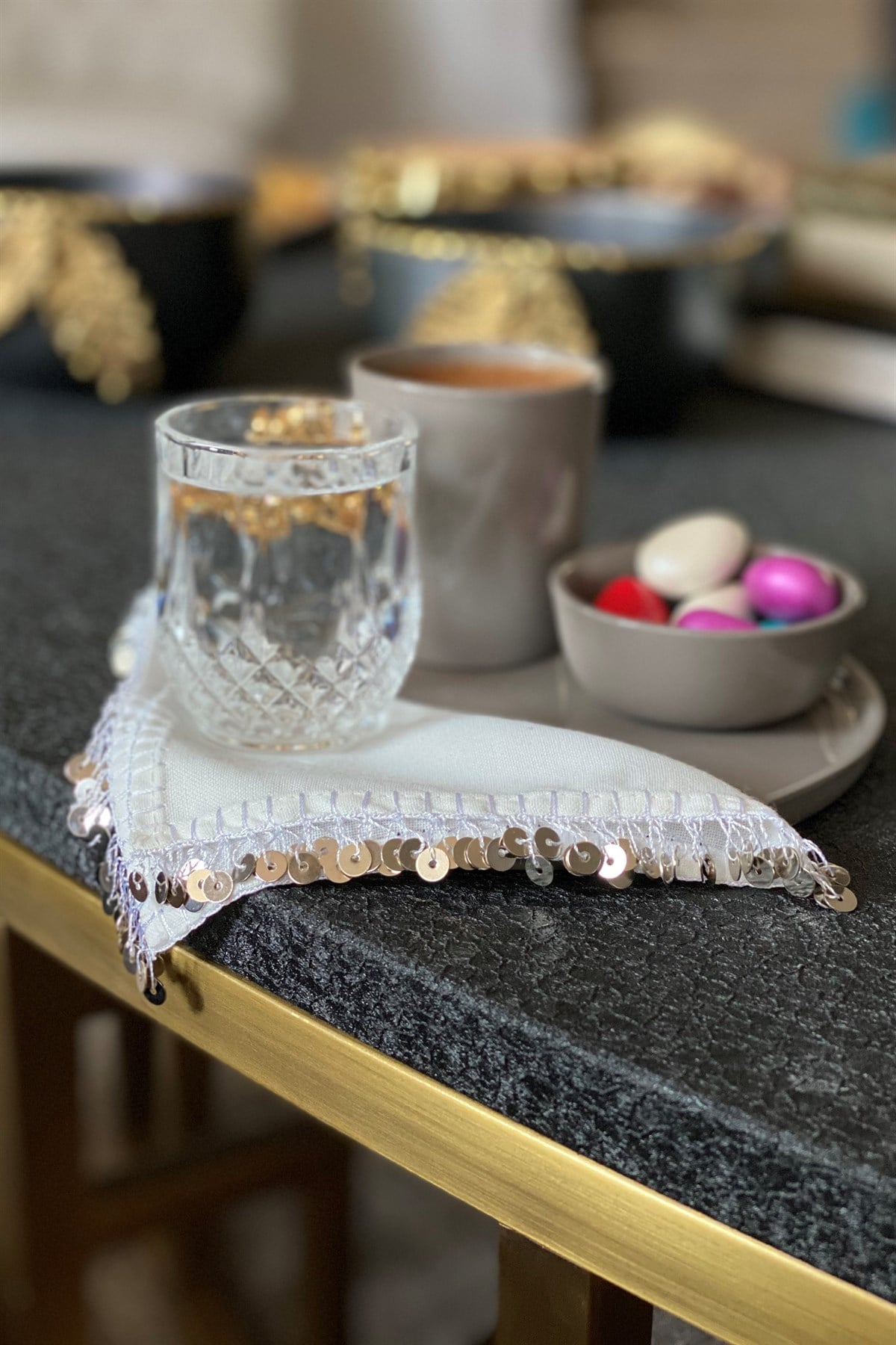 Elegant Kokteyl Peçetesi (4'lü set)