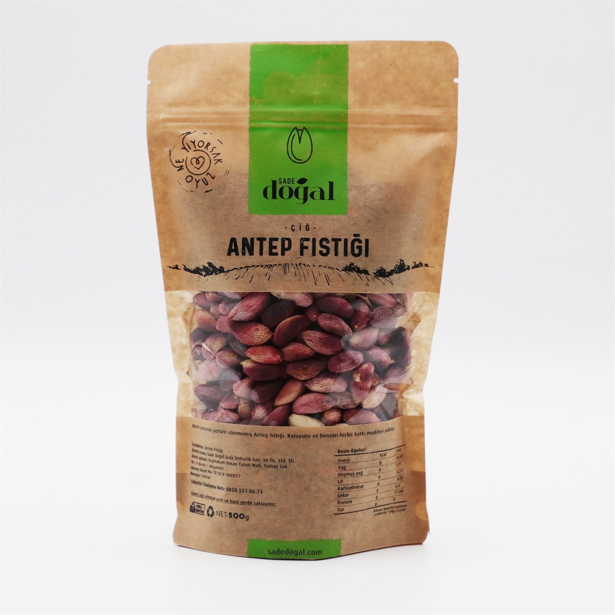 Çiğ Antep Fıstığı 500g