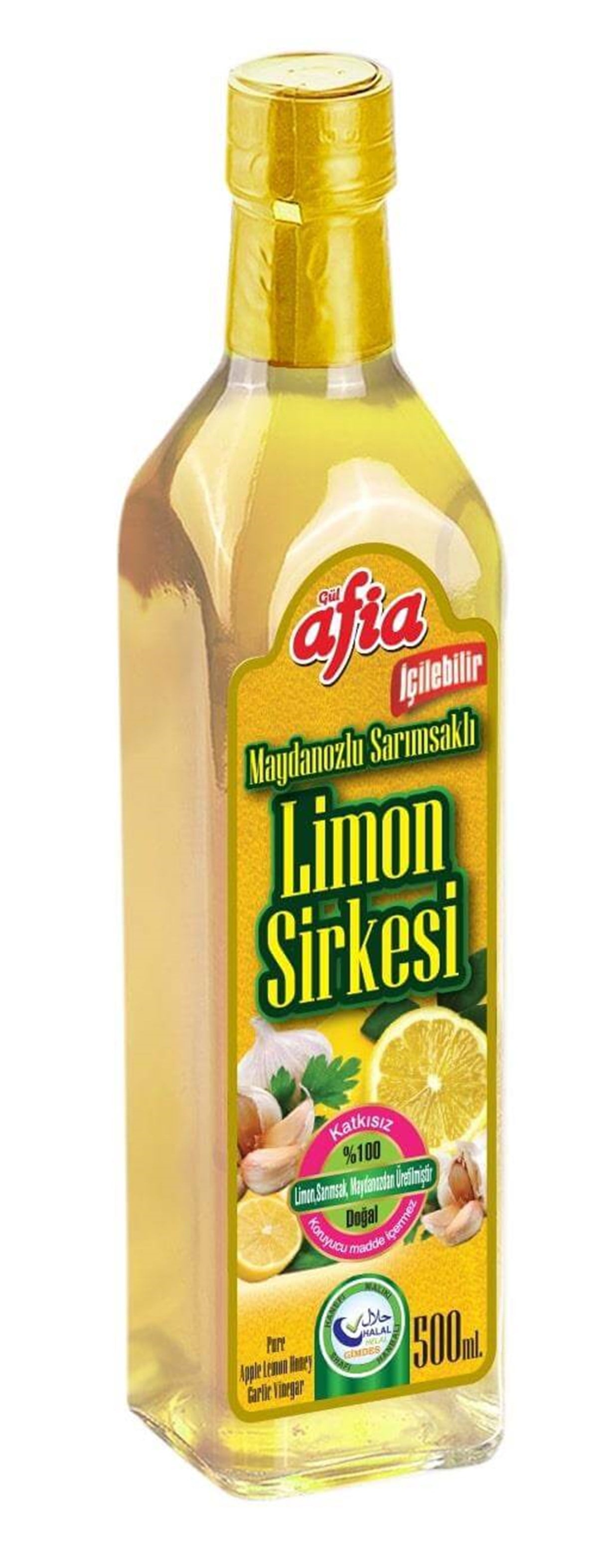 AFİA Doğal Limon Sirkesi - 500 Ml.