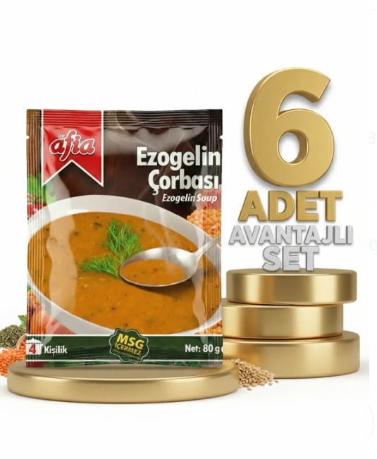 Afia Ezo Gelin Çorbası 80 Gr 6lı Set