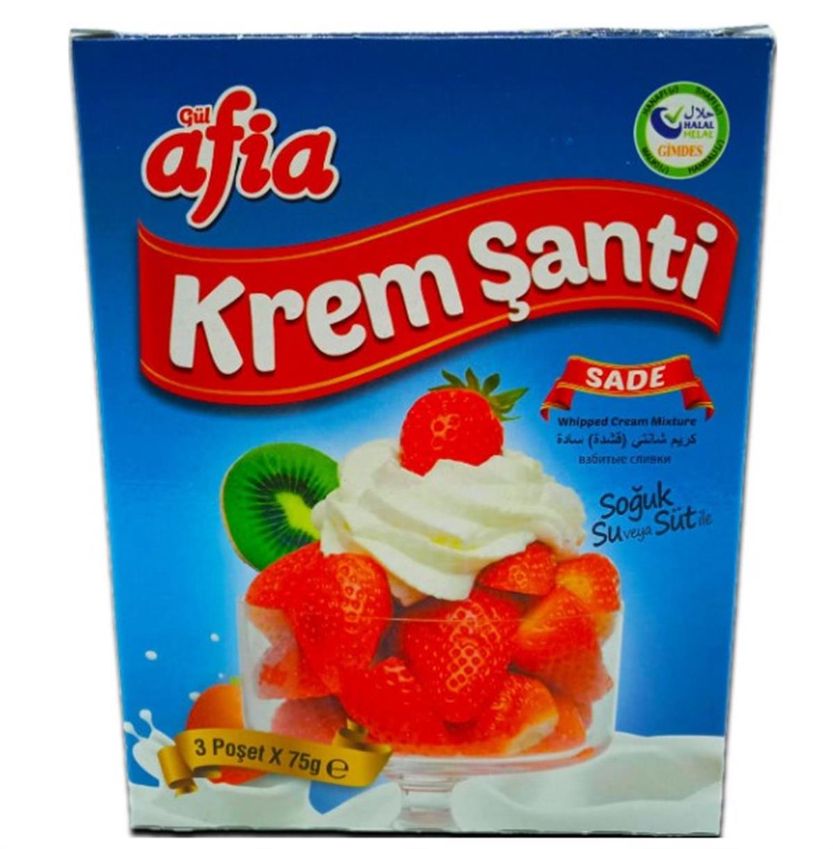 Afia Sade Krem Şanti (3 Ad.* 75 GR.) 225 GR.