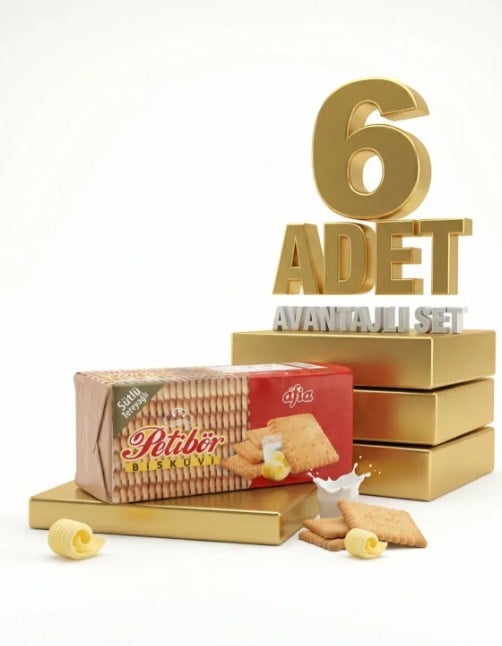 Afia Sade Petibör Bisküvi 6x180 Gr