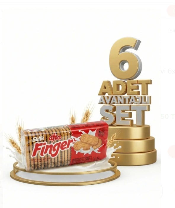 Afia Sütlü Finger Bisküvi 6x140 Gr