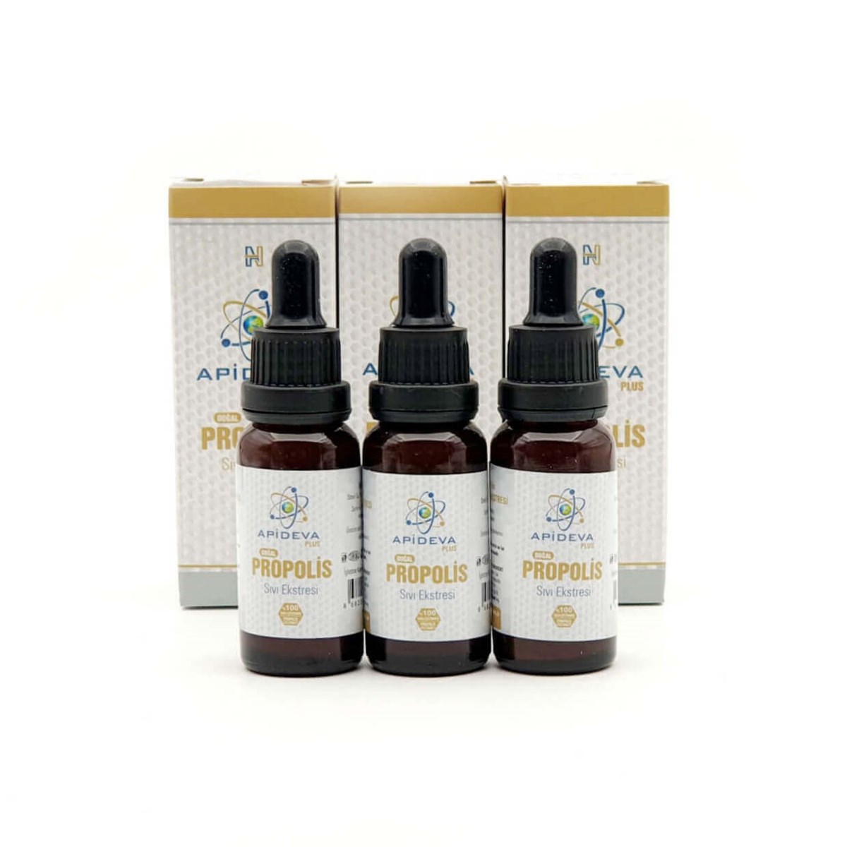 APİDEVA Sıvı Propolis 20 ml 3'lü Set 