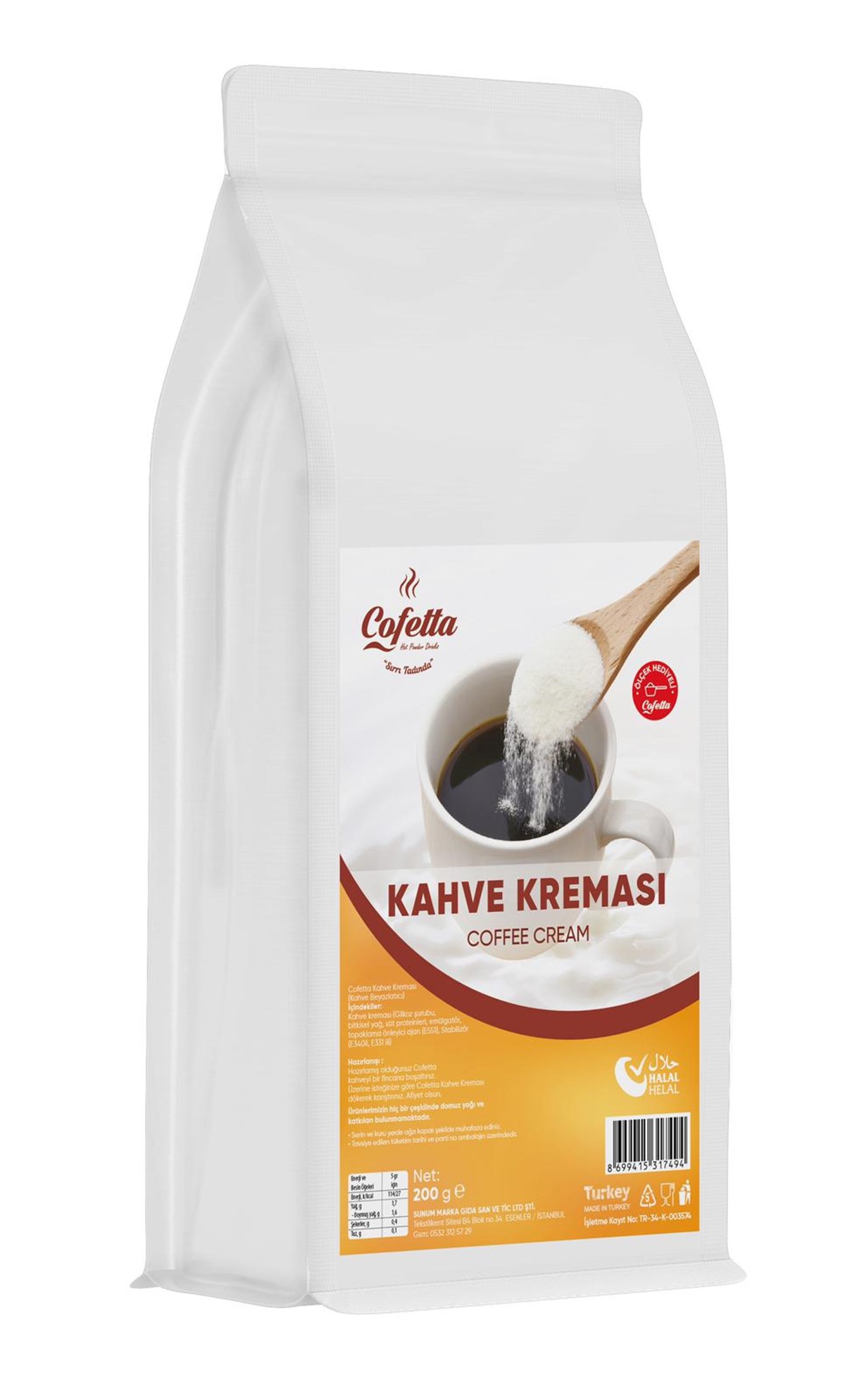Cofetta Kahve Kreması 200gr 