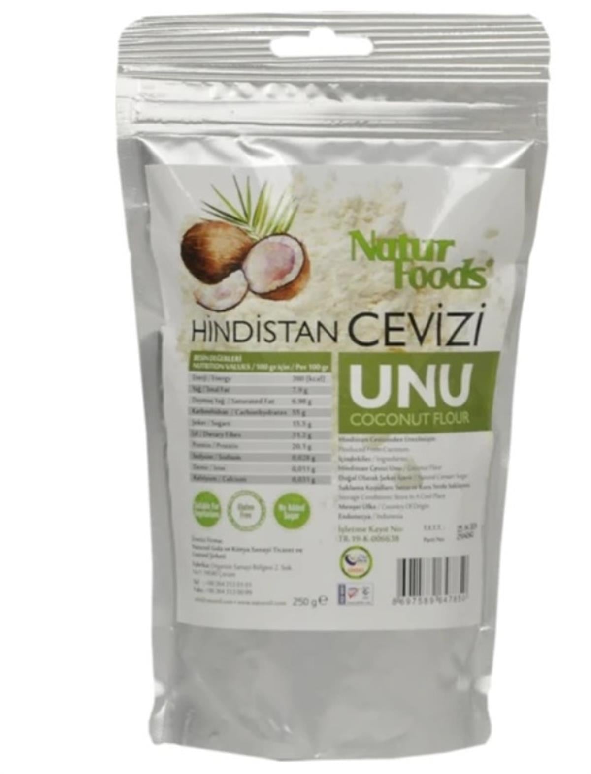 Naturfoods Hindistan Cevizi Unu 250 gr