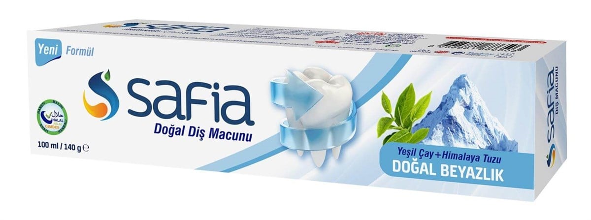 Safia Diş Macunu Yeşil Çay ve Himalaya Tuzu 140 GR