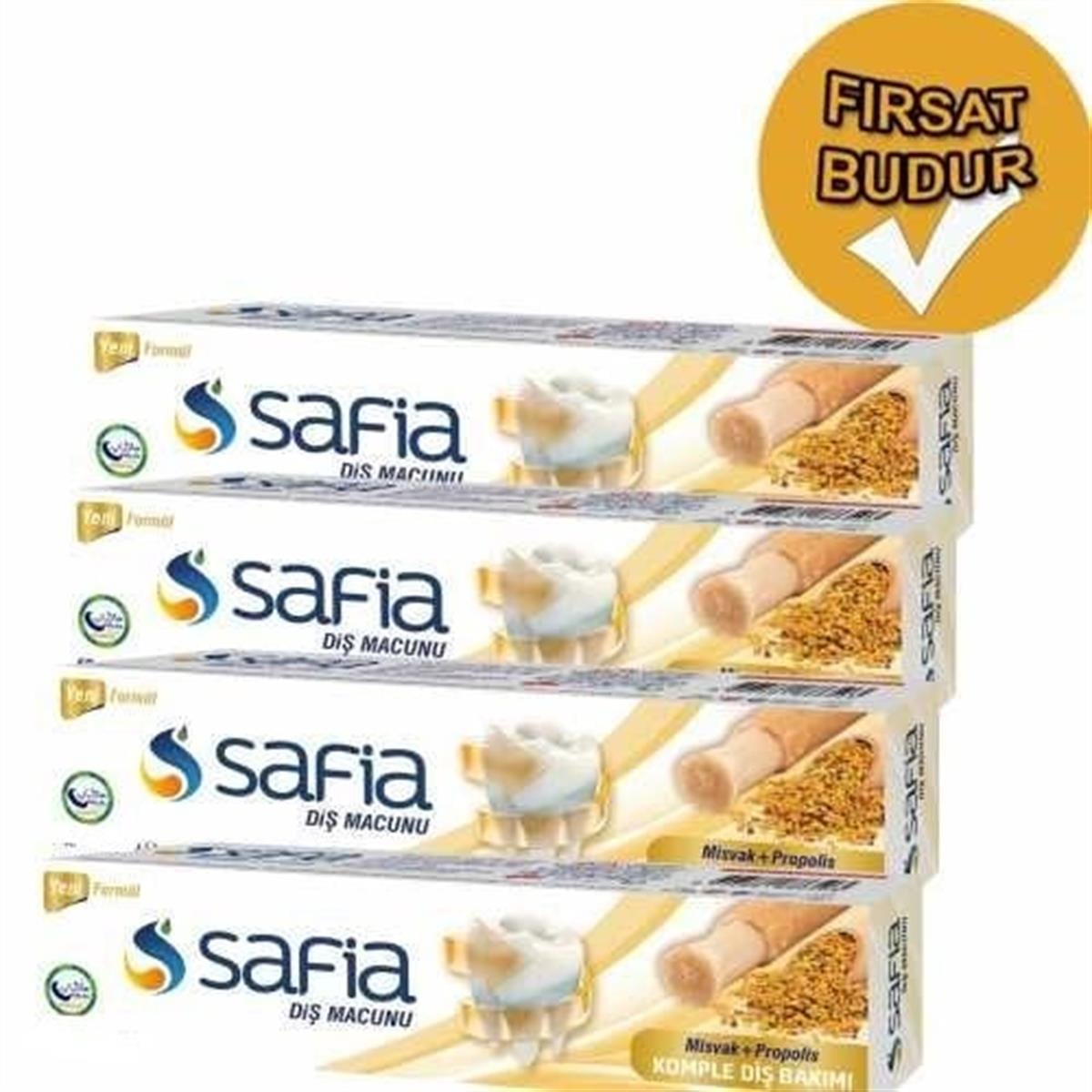 Safia Misvak Diş Macunu 140ml 4,lü Set