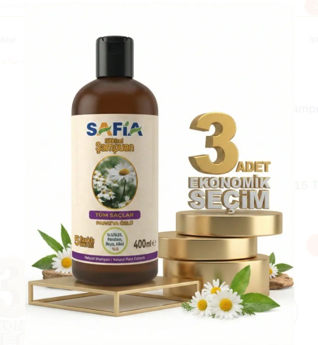 Safia Tüm Saçlar İçin Şampuan 3x400 Ml