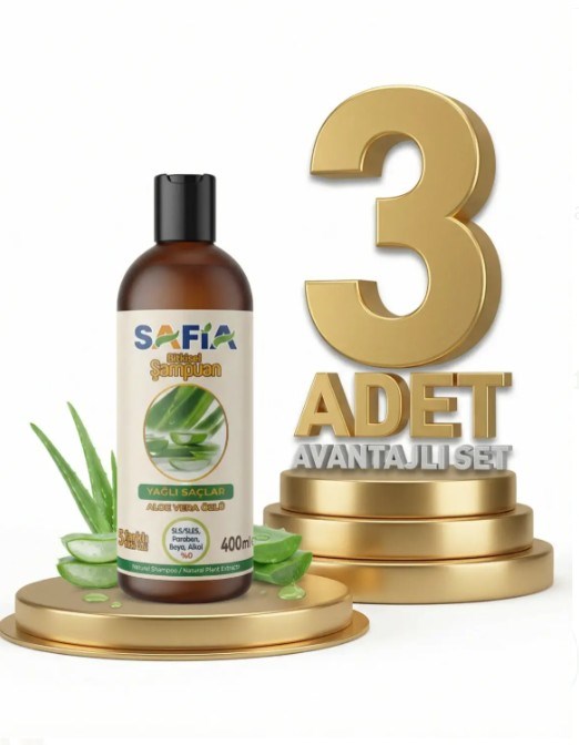 Safia Yağlı Saçlar İçin Şampuan 3x400 Ml