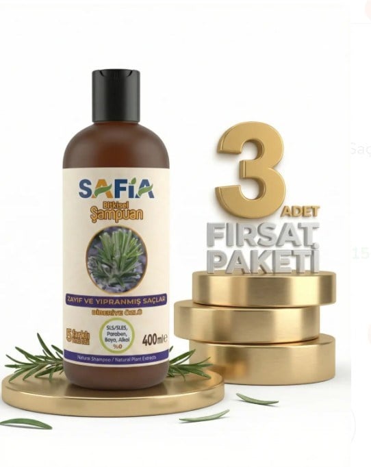 Safia Zayıf Ve Kırılgan Saçlar İçin Şampuan 3x400 Ml
