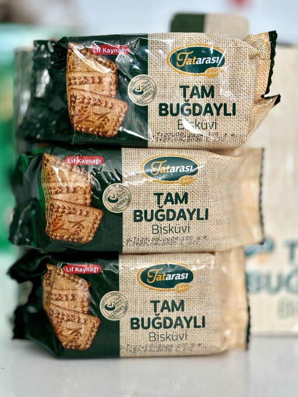 Tatarası Tam Buğday Bisküvi 100gr 3lü Set