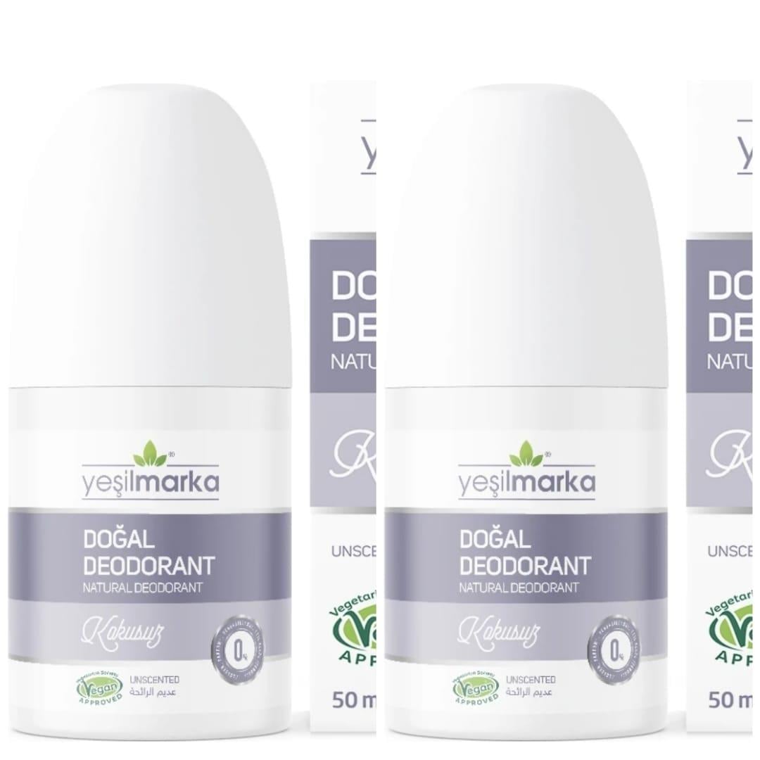 Yeşilmarka Doğal Deodorant – Kokusuz 50ml* 2li Set