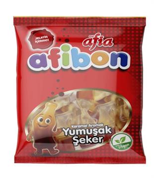 Afia Afibon Karamel Aromalı Yumuşak Şeker 80 Gr*2 Adet