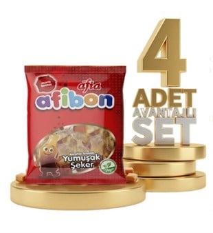 Afia Afibon Karamel Aromalı Yumuşak Şeker 80 Gr 3 Alana 1 Bedava