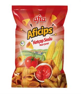 Afia Aficips Ketçaplı Mısır Cips 50 Gr.