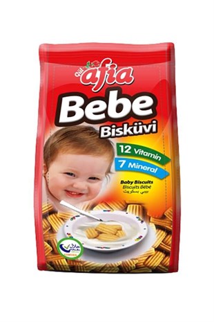 Afia Bebe Bisküvisi Vitamin Katkılı 150 Gr.