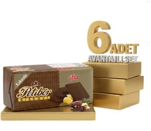 Afia Kakaolu Petibör Bisküvi 180 Gr 5 Alana 1 Bedava