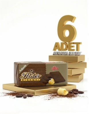 Afia Kakaolu Petibör Bisküvi 6x180 Gr