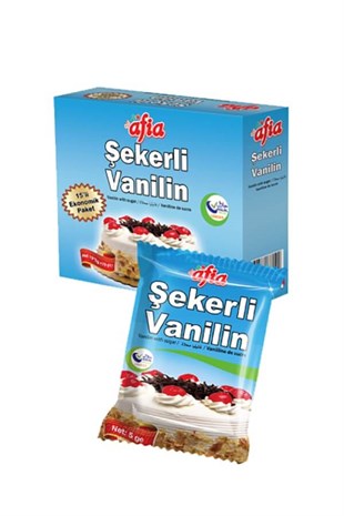 Afia Şekerli Vanilin 5 Gr - 10 Adet