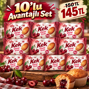 Afia Vişne Soslu Islak Kek 35 Gr 10lu Set