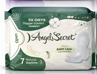 Angels Secret Aktif Oksijen ve Negatif İyon Gece Ekstra Ped 