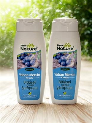 Faber Naturex Yaban Mersinli Saç Şampuanı (400 ml Şişe)*2li Set