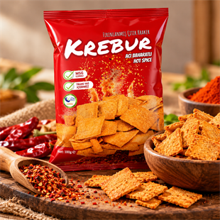 Krebur Acı Baharatlı Kraker 100gr