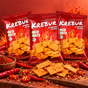 Krebur Acı Baharatlı Kraker 100gr*3lü set