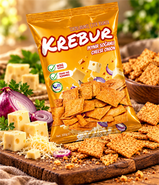 Krebur Peynir Soğanlı Kraker 100gr