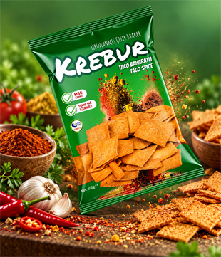 Krebur Tako Baharatlı Kraker 100gr