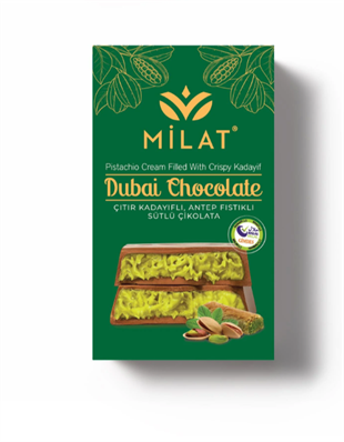 Milat Meşhur Antep Fıstıklı Dubai Çikolatası 60 g