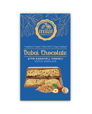 Milat Meşhur Dubai Trabzon Çikolatası Fındıklı 60 g