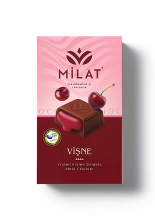 Milat Vişne Dolgulu Sütlü Çikolata 60 g