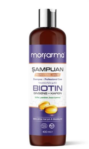 Morfarma Profesyonel Bakım Şampuanı – Biotin + Ginseng + Kafein 400ml