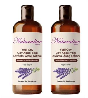 Naturalive Yağlı Saçlar İçin Şampuan 500ml* (2 Adet)