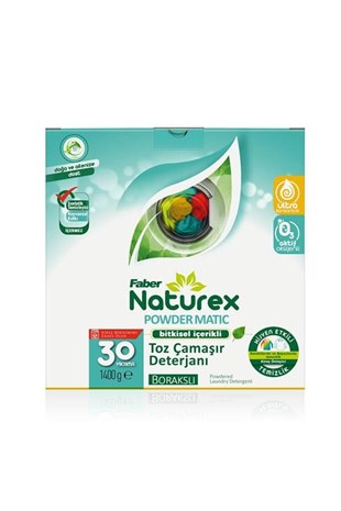 Faber Naturex Bitkisel Toz Çamaşır Deterjanı 1,4Kg