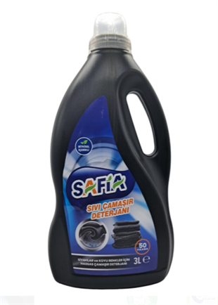 Safia Bitkisel Sıvı Çamaşır Makine Deterjanı Siyahlar 3 Lt