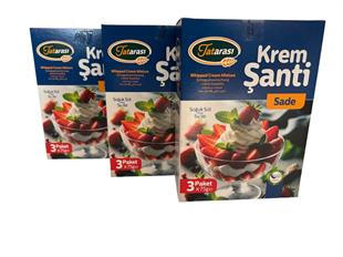 Tatarası Sade Krem Şanti 225 GR*3lü Set