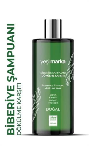 Yeşilmarka Doğal Biberiye Şampuanı - Dökülme Karşıtı Etki 250 ml 