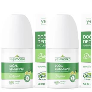Yeşilmarka Doğal Deodorant – Bergamot 50ml*2li Set