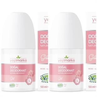 Yeşilmarka Doğal Deodorant – Gül 50ml* 2li Set