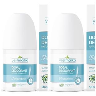 Yeşilmarka Doğal Deodorant – Pürüzsüzleştirici (Tüy Azaltıcı) 50ml*2li Set