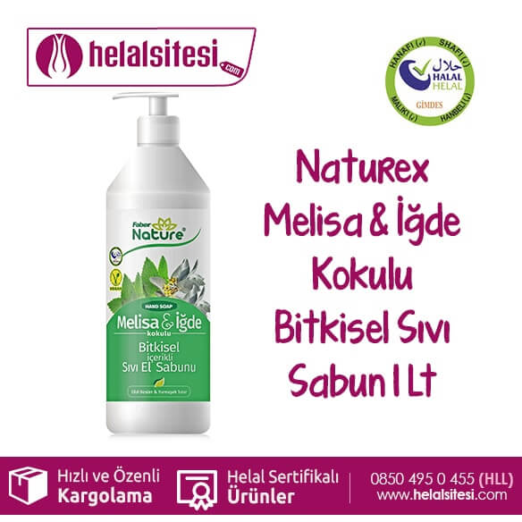 naturex sıvı sabun melisa iğde kokulu 1 lt