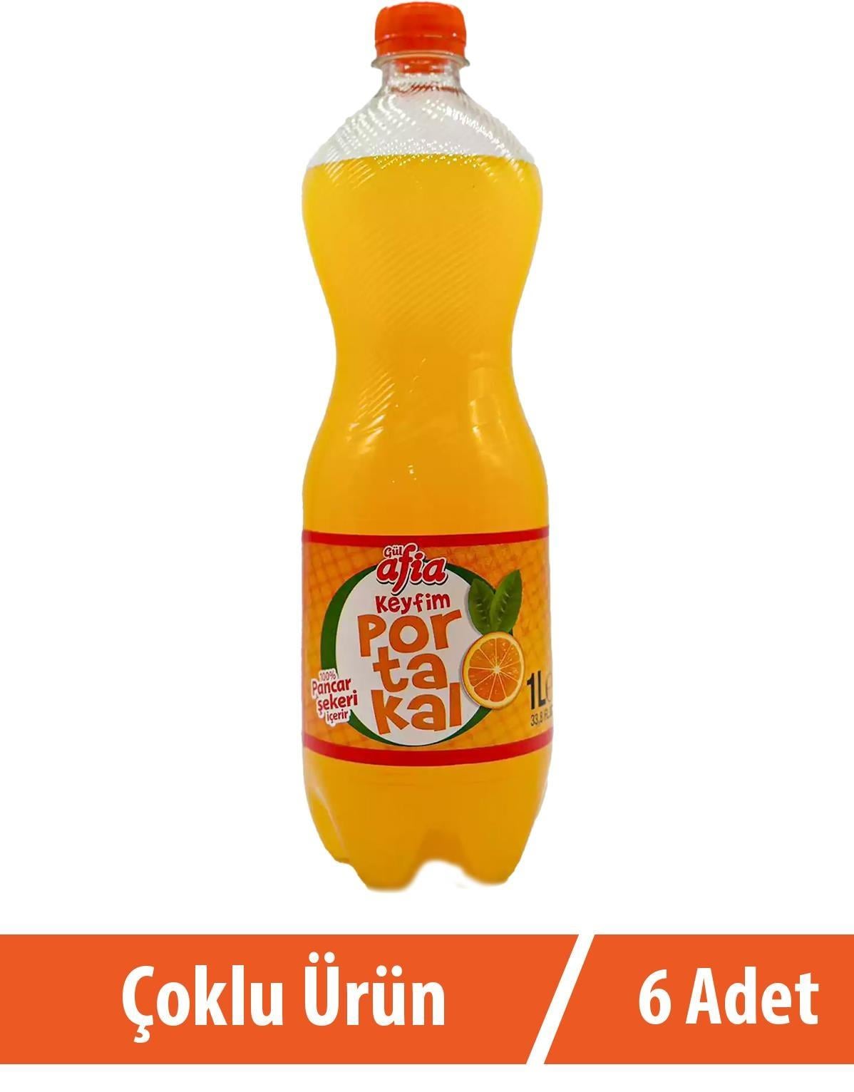 Afia Keyfim Portakallı Gazoz 6x1 Lt