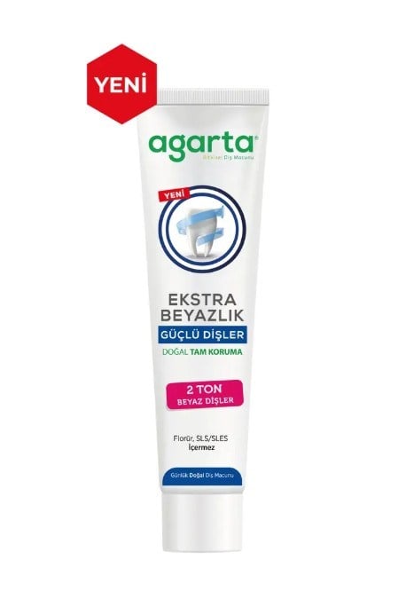 Agarta Doğal Ekstra Beyazlık Güçlü Dişler Diş Macunu 75 Ml