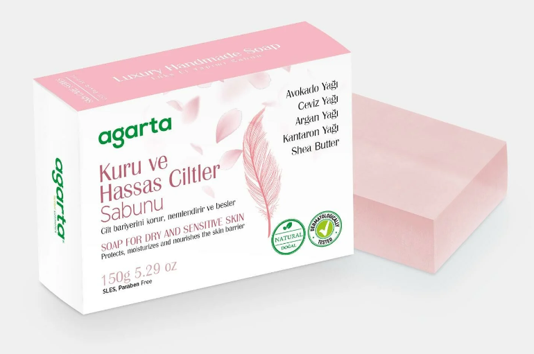 AGARTA Doğal Kuru ve Hassas Ciltler İçin Sabun - 150 Gr.